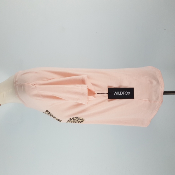 Wildfox Stay Wild Leopard Keke Distressed Tee - Picture 6 of 9